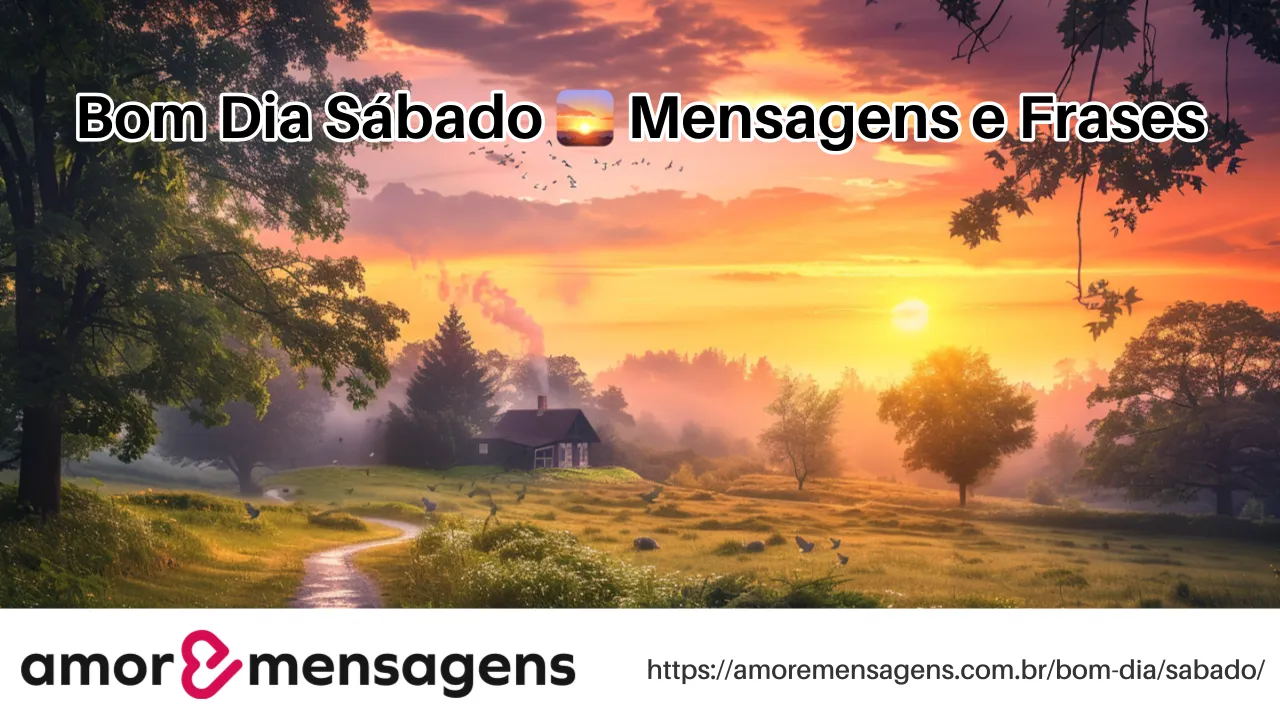 Bom Dia Sábado 🌅 Mensagens e Frases