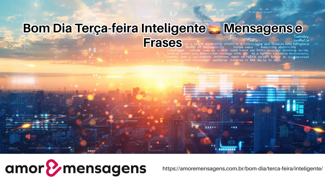 Bom Dia Terça-feira Inteligente 🌅 Mensagens e Frases