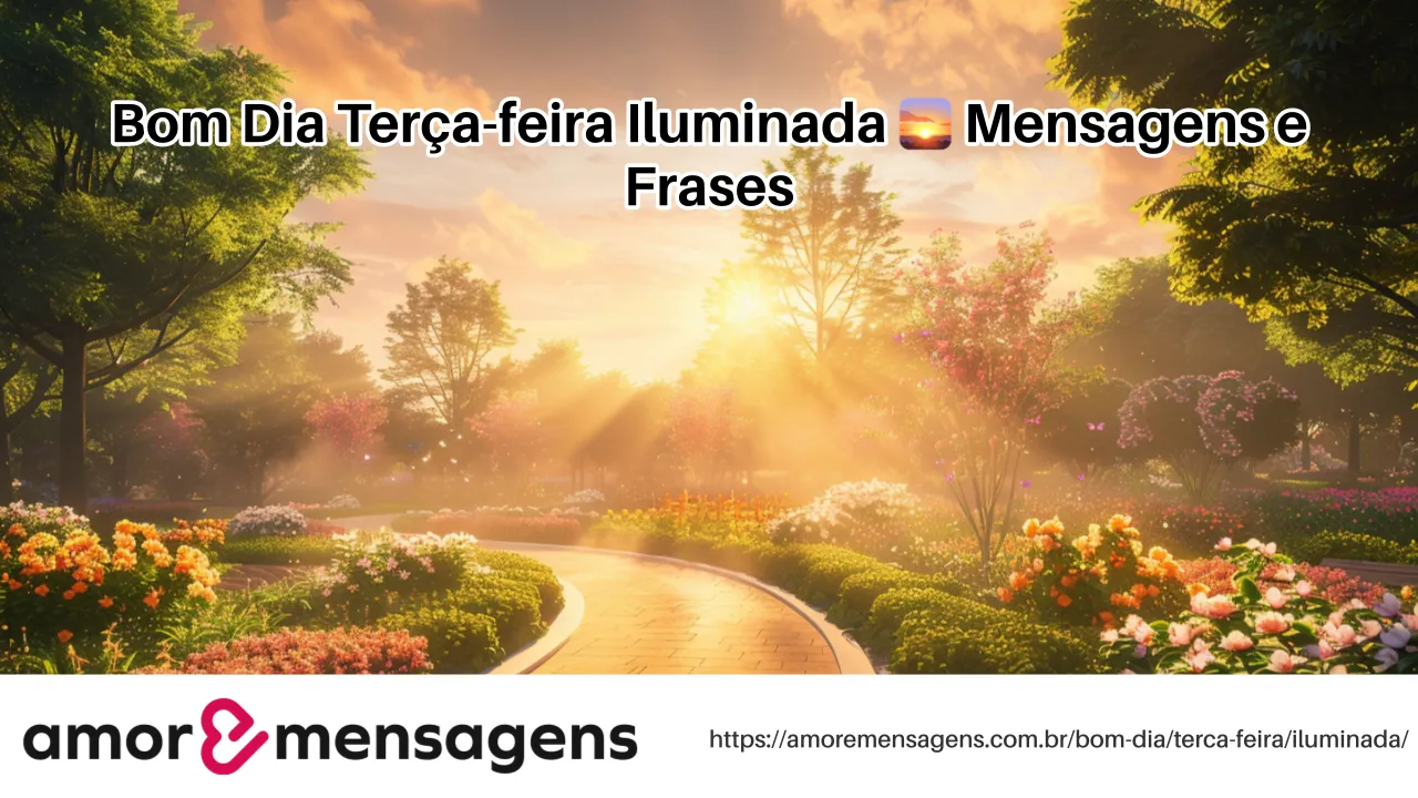 Bom Dia Terça-feira Iluminada 🌅 Mensagens e Frases