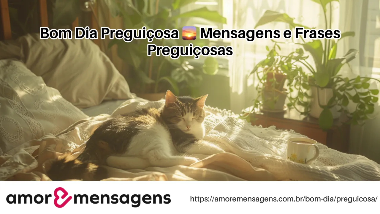 Bom Dia Preguiçosa 🌅 Mensagens e Frases Preguiçosas