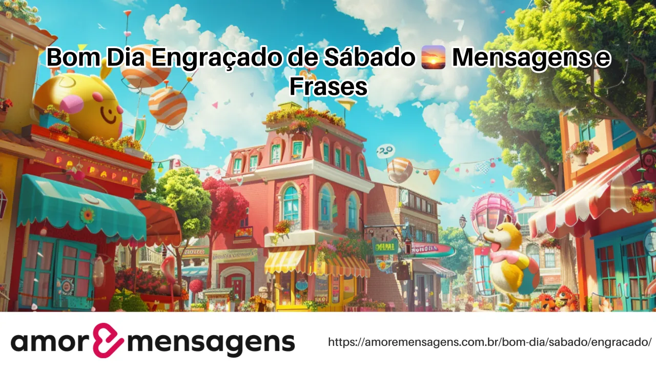 Bom Dia Engraçado de Sábado 🌅 Mensagens e Frases