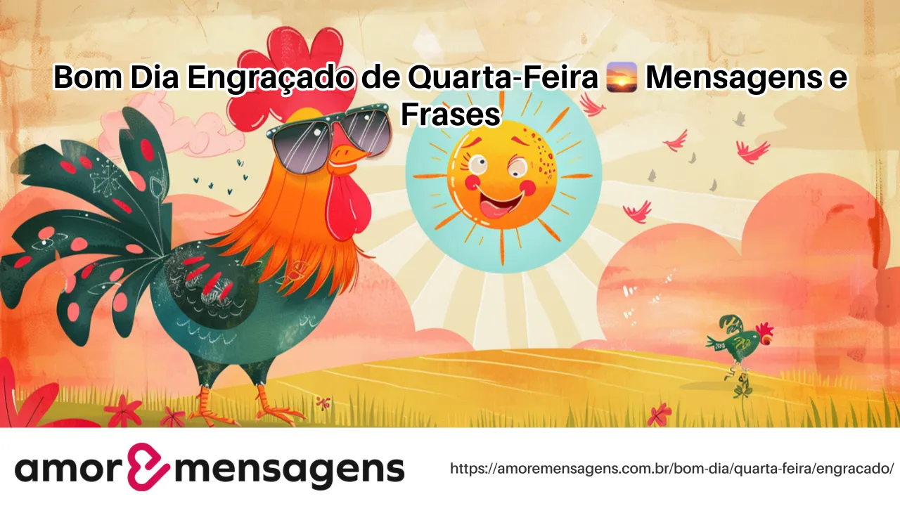 Bom Dia Engraçado de Quarta-Feira 🌅 Mensagens e Frases