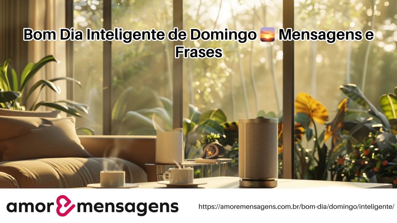 Bom Dia Inteligente de Domingo 🌅 Mensagens e Frases