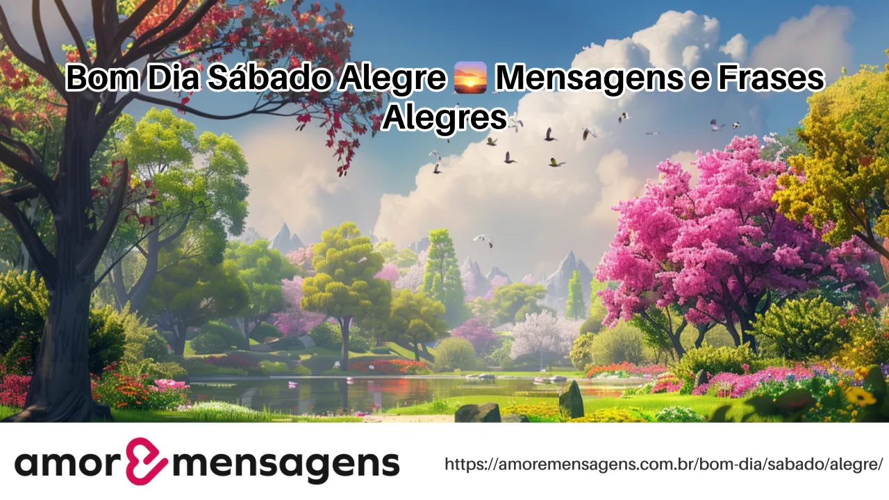 Bom Dia Sábado Alegre 🌅 Mensagens e Frases Alegres