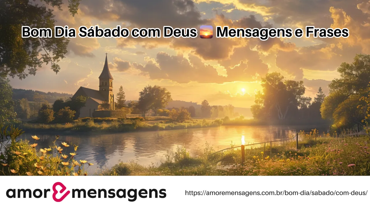 Bom Dia Sábado com Deus 🌅 Mensagens e Frases